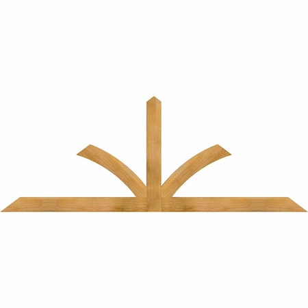 Ekena Millwork Richland Rough Sawn Timber Gable Bracket, Western Red Cedar, 84"W x 31"H x 2"D x 4"F, 9/12 Pitch GBW084X31X0204RIC00RWR